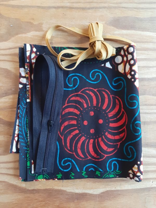 housse coussin Bamako moutarde