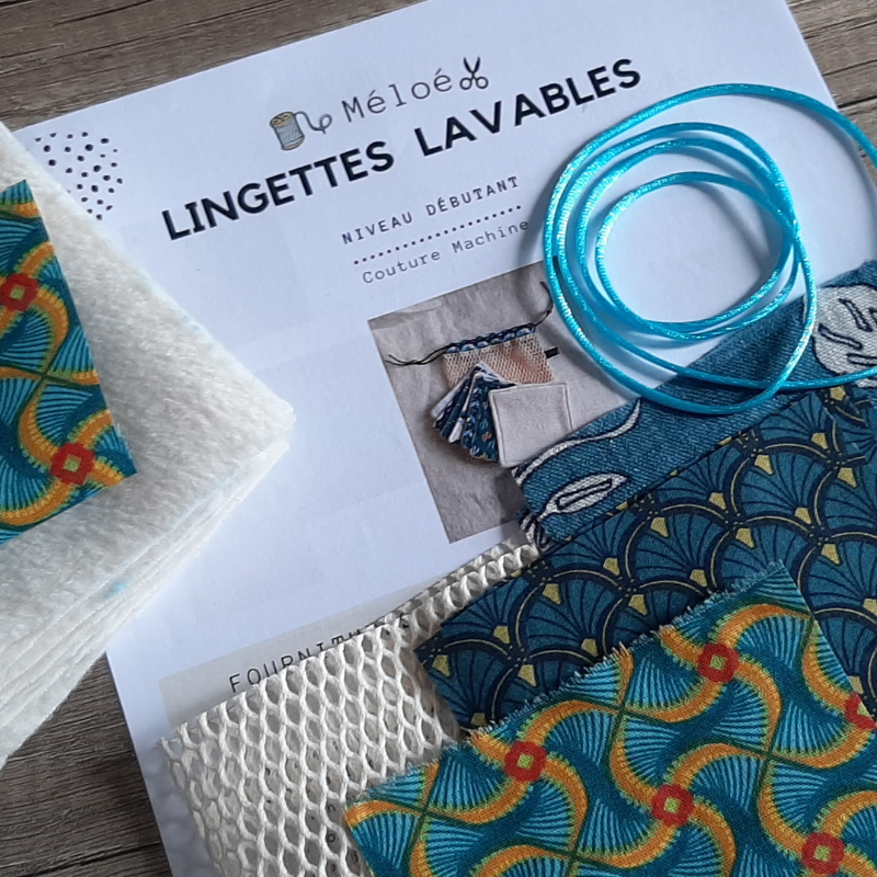 100 lingettes lavables rondes pour jumeaux ou triplés